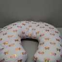 Little Grape Land Nursing Pillow, Breast Feeding Pillows for Mom, Butterfly Soft Cover with Breathable Filling, Feeding Support Pillow for 0-12 Months, Multifunctional Support Cushion for Travel (23x18x6.5 Inch (Pack of 1), Pink Gold)