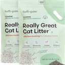 Tuft + Paw Really Great Cat Litter, Low Tracking Tofu Cat Litter, Clumping, Flushable, Odor Control, Dust-Free, Unscented - 9.25lbs x 2Bags
