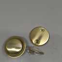 Tip-Toe Tub Drain Trim Kit with Two Hole Overflow Faceplate Conversion Kit Assembly Universal Fine Coarse Thread Replacement Brushed Gold