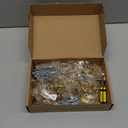 Ravinte 25 Pack Solid Knobs Kitchen Cabinet Round Pulls Dresser Handles Gold Cupboard Hardware Brushed Brass Door Drawer Knobs