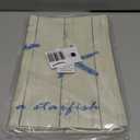 4Pack Vintage Sea Placemats Wood Grain Starfish Hippocampus Seashells Ocean Theme Table Mats Waterproof Heat Resistant Washable Non-Slip Place Mats for Dinner Room Kitchen Decor Table 1216 (Beige)