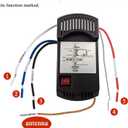Ceiling Fan Remote Control Kit Replacement for Harbor Breeze Hunter Allen+Roth Kichler - FAN-35T KUJCE9603 L3HFAN35T1