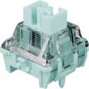 GATERON Magnetic Jade Gaming Keyboard Switches, HiFi Sound Wall Stem Linear Factory Pre-lubed Permanent Magnet Freely Setting Pre-Travel Key Switches for Magnetic Gaming Keyboard(90PCS)