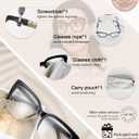 MARE AZZURO Oversized Reading Glasses Women Large Cat Eye Readers 2.0 