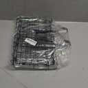 Hamiledyi Folding Bike Basket,Lift-Off Front Bike Basket with Handles Easy Installation Rear Cargo Rack - Rust Proof Bicycle Bag for Mountain Bike Accessories