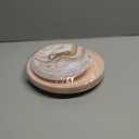 Blue Sky Curve Dinnerware White, Gold & Pink Eleganza Set - 32 Count | Disposable Plastic Plate Set with 16 Lunch Plates 7.5" & 16 Dinner Plates 10"