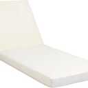 Chaise Lounge Cushion Chaise Lounge Cushions, Thick Patio Chaise Cushions, Water-Resistant & Fade-Resistant Foam for Pool (Beige), Size	27.25 x 76.25 x 4 inches