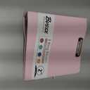 Leather 3 Ring Binder, 2 Inch Binders with Clipboards, 5-Tabs Pockets Dividers, 18 Divider Stikers, Plastic Folder, Pen Holder, Three Ring Binder with Pen Holder(Pink, Letter Size)