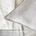 Stellhome Pack of 2, Soft Chenille Soild Throw Pillow Covers Accent Cushion Case Boho Farmhouse Neutral Decorative Pillowcase for Couch Sofa Bedroom Living Room Home Decor 16 x 16 Inch, Grey