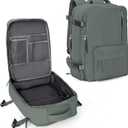 WONHOX Large Travel Backpack Carry on Flight Approved Laptop Work Business Backpack for Women Men Mochila de Viaje (A5-green)