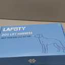 Lafoty Dog Lift Harness for Large Male Dogs, 2in1, Back Leg Support & Mobility Assistance for Senior Dogs, PostSurgery Recovery Sling (Black, Large)