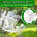 Window Bird Feeder for Outside with Waterproof Seed Storage  Strong Suction Cups, Large Capacity, Easy to Clean, Gifts for Bird Lovers (2.0LB)