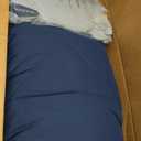 Bedsure King Size Comforter Set - 7 Pieces Reversible Navy Bedding, King Size Bed Set for All Seasons, Bed in a Bag with Down Alternative Comforter, Sheets, Pillowcases & Shams (03 - Navy)