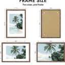 Hongkee 16x24 Frame, Rustic Brown Wood Style - Display Posters 12 x 18 with Mat or 16x24 without Mat, Wall Mounting Horizontal and Vertical, 1 Pack