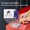 AlgoLaser 10W Smart Laser Engraver Machine, Class 1 Portable Laser Cutter with Built-in AlgoOS System, No Computer Required, Laser Engraving Machine for Metal, Wood, Acrylic, Leather.