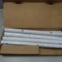 1 Diameter Curtain Rods Itself is 30 to 144 inch 1 Pack Fit 30-142 inch, 66 to 120 inch Window with Heavy Duty Adjustable Rod Matte White Splicing Metal Extra Long Curtain Rod for Windows