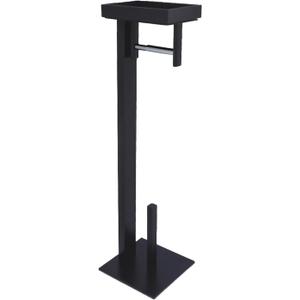 Kingston Brass SCC8500 Edenscape Freestanding Toilet Paper Holder with Storage Shelf, Matte Black