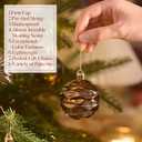 Valery Madelyn 60ct Christmas Tree Decorations Ball Ornament Set, Bronze Copper Brown Gold Shatterproof Hanging Ornaments Bulk for Fall Thanksgiving Autumn Harvest Xmas Holiday Party Decor