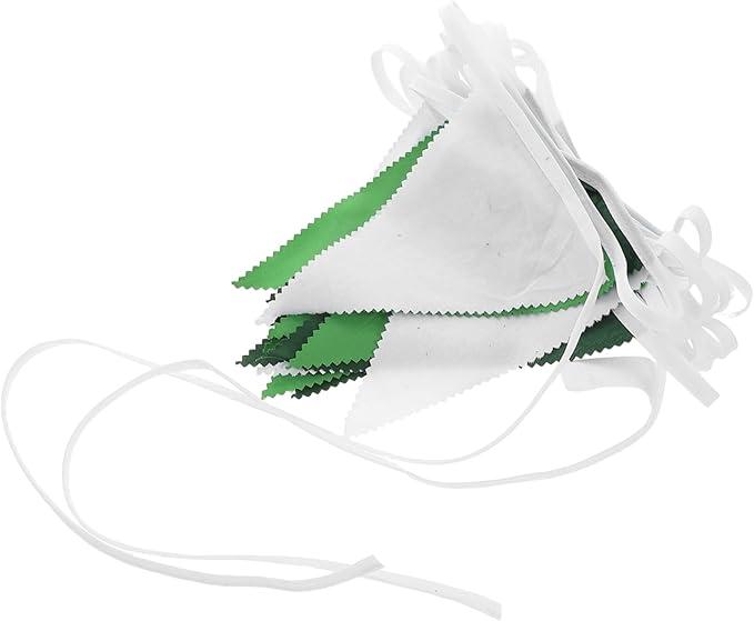 Milisten 10M Solid Color Triangle Bunting Banner Polyester Pennant Flags for Birthday Parties Weddings and Celebrations Easy to Hang Decorative Garland Gradient