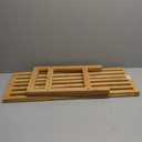 Oceanstar 2-Tier Bamboo Shoe Rack, Brown, SR1309 (15.5H x 10.7D x 27W, Natural)