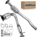 Front & Rear Catalytic Converter Compatible with Chevrolet Captiva Sport 2012-2015, Chevrolet Equinox 2010-2014, GMC Terrain 2010-2014 2.4L L4 Catalytic Convertor 644015 (EPA Compliant)