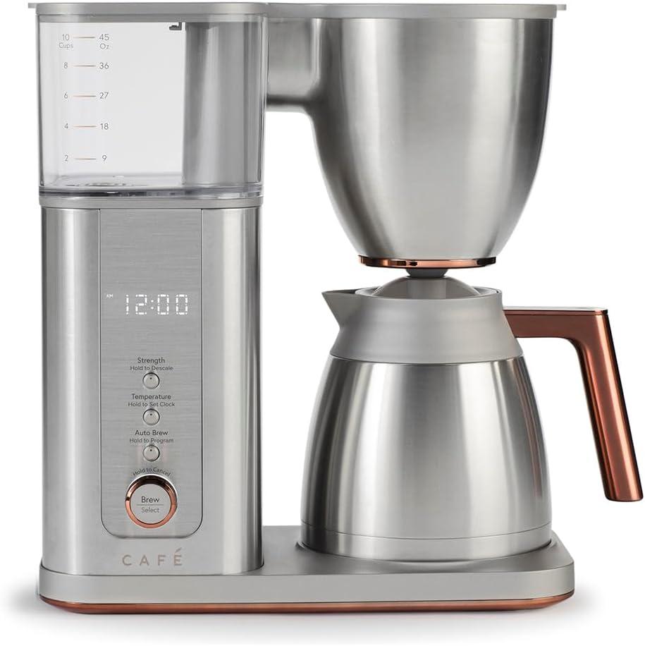Caf Specialty Drip Coffee Maker | 10-Cup Insulated Thermal Carafe | WiFi Enabled Voice-to-Brew Technology | Smart Home Kitchen Essentials | SCA Certified, Barista-Quality Brew | Stainless Steel