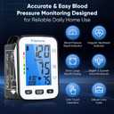 Upper Arm Blood Pressure Monitor for Home Use, Automatic Digital Blood Pressure Machine, Talking BP Monitor with English & Spanish Voice, Large Cuff 8.616.5, Backlit Display, 2-User Memory