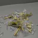 Asidrama 10 Pack 5 Inch(128mm) Brushed Gold Cabinet Pulls Knurled Cabinet Handles Cupboard Handles Gold Kitchen Cabinet Hardware for Cupboard Drawer Pulls (5" Hole Center)