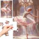 1000 Piece Large Jigsaw Puzzles for Adults: Romantic & Elegant Ballerina Fantasy Art in Archway - Challenging Educational Puzzle for Mindfulness & Family Bonding