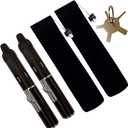 Torch Lighter,Long Lighters Refillable Butane Fuel Jet Flame Pen Torch Adjustable Windproof Lighters(Gas Not Included) (2 Pack Black)