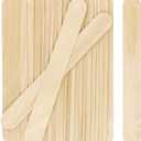 WISYOK 8'' Jumbo Craft Sticks, 60pcs Extra Large Natural Premium Wood, Ice Cream Sticks, Jumbo Sticks, Large Tongue Depressors, Plant Labels, Hair Removal and Waxing Supplies, Crafting