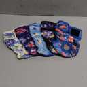 Female Dog Diapers - Premium Reusable Diapers for Doggie in Heat - Highly Absorbent for Pet Incontinence with Adjustable Snaps Rose Flower, Size Small