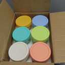 DRKIO 6 Pack Overnight Oats Containers with Lids and Spoons 16 Oz Glass Mason Jars for Overnight Oats Leak Proof Oatmeal Container Great for Cereal Fruit Vegetable Milk Salad Yogurt Meal Prep