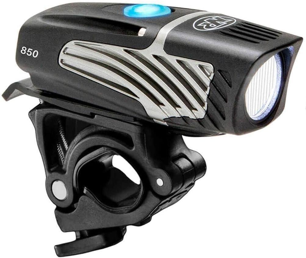 NiteRider Lumina Micro 850 Front Bike Light LED USB Rechargeable Water Resistant Mountain Road Commuting City Urban Cycling Safety Flashlight, Black, 6783