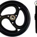 2 Pcs 6" Replacement Wheels for Rollator Walker Wheelchairs Walker Wheels Replacement Drive Rollator Wheels Parts(Black, 6 Inch)