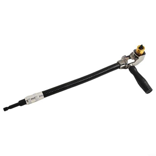 Electric Drill Right Angle Adapter with 90 Degree Design and Flexible Extension, Great for Tight Workspaces