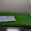 Dog Grass Pad with Tray Extra Large 47.6x29.2'',Portable Dog Litter Box with 2 Pcs Replacement Hemming Artificial Grass & Washable Reusable Pee Pads, Indoor Outdoor Fake Grass Pad for Dogs Potty