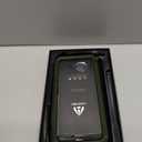 LOVE MEI Military Rugged Case for Samsung Galaxy S21 Fe, with Tempered Glass Screen Protector, Shockproof Dustproof Scratch Proof Hybrid Metal and Silicone Gel Heavy Duty Full Body Cover Green