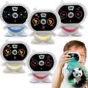 ArtCreativity 2 in 1 Robot Camera Toy Viewfinder with Projector, Set of 6, Battery Operated Projector Wild Animal Slides, Safari Party Favors, Robot Party Supplies, & Wild One Party Favors for Kids