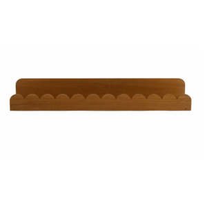 New View Long Natural Scallop Edge Shelf, 24 Inch