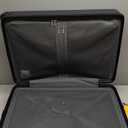 LEVEL8 Elegance Checked Luggage, 24 Inch Hardside Suitcase, Lightweight Matte Hardshell with Tsa Lock, Large Suitcases with Spinner Wheels, Navy Blue