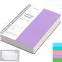 EMSHOI A4 Spiral Notebook Dotted journal, 11.2" X 8.27", 300 Pages/150 Sheets, 100gsm Dot Grid Paper, Waterproof Softcover, Twin-Wire Binding, for School Work Bullet Writing Note Taking-Purple