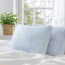 Sylvaris Shredded Memory Foam Cooling Soft Bamboo Viscose Pillows King Set of 2, Adjustable Hypoallergenic Hotel Quality Bed Pillows for Side, Stomach or Back SleeperSleeper, Oeko-TEX Certified