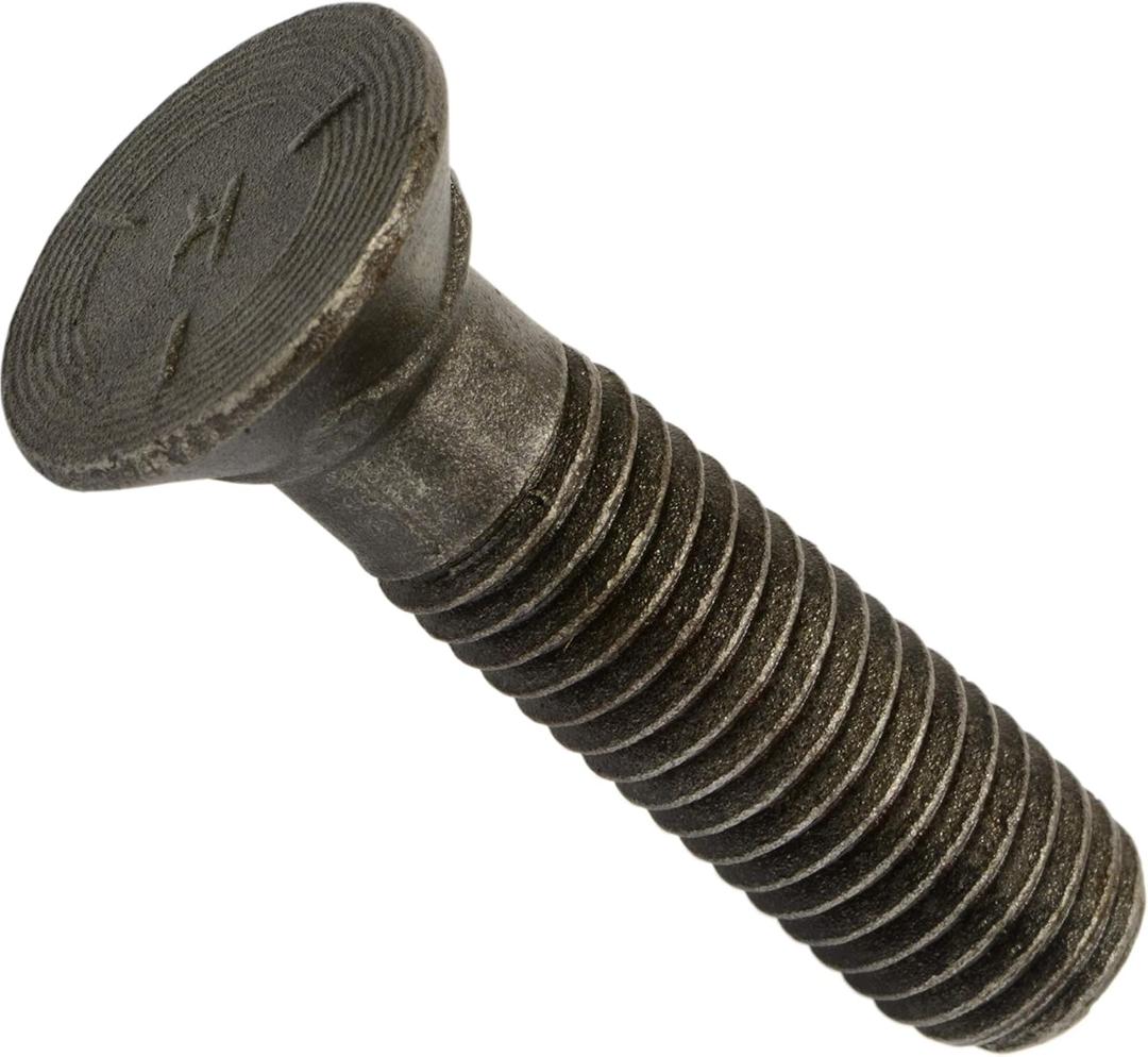 014973294533 Grade 5 Plain Plow Bolts, 1/2-13 x 2, Piece-6