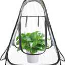 DEDU Pop Up Tent, Small Portable Greenhouse Cover 27"X27"X31" with 4 Fixed Nails and Tools, Mini Greenhouse Tent PVC Cover for Small Plants Outdoor & Indoor Use