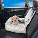 Dog Car Seat for Small and Medium Dogs, Booster Seat Sofa Pet Bed, Portable Car Travel Carrier Bed (Medium)