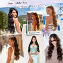 FESHFEN Long Drawstring Ponytail Extension, 30 Inch Wavy Curly Comb Clip in Ponytail Hair Extensions Synthetic Pony Tails Clip on Hairpieces for Women, Light Brown Mix Natural Blonde