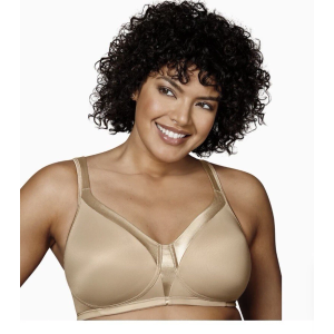 Playtex Women's Wireless Bra, Smoothing, Full Coverage, 4803, Single or 2-Pack (44B) Biege