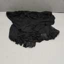 Sexy Lingerie for Women Rave Outfits Clubwear See Through Lingerie Sets Bell Sleeve Ruffle Mesh Tops (X-Large, Black)