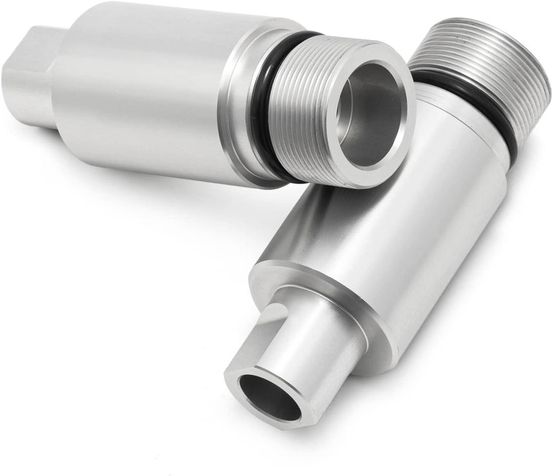 TOFR 41mm Fork Tubes 2" Extensions for Harley Wide Glide Road Glide Electra Glide Road King Softail Fat Boy Dyna Fork End Extension